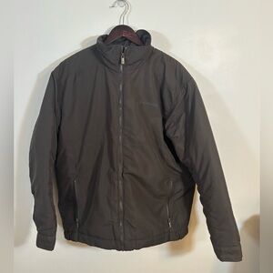 Columbia Brown Water-Resistant Full-Zip Jacket XL Men’s Fleece Lined EUC